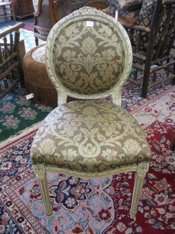 French Carved Side Chair ribbon 14e326