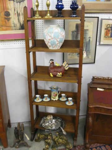 Oak Shelf Unit Arts Crafts or 14e337