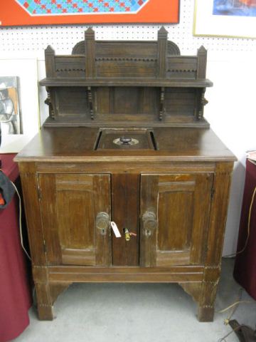 Victorian Ice Box with Cooler circa 14e339