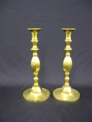Pair of Brass Candlesticks 11 1/2''.