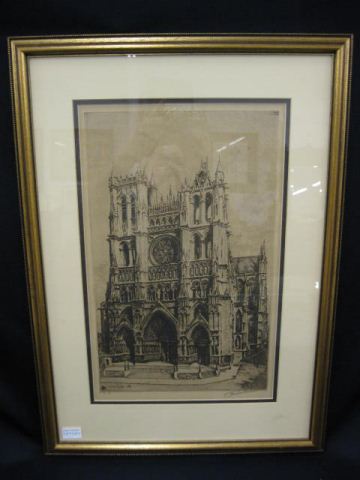 Lucia Gaulier Engraving of Cathedral