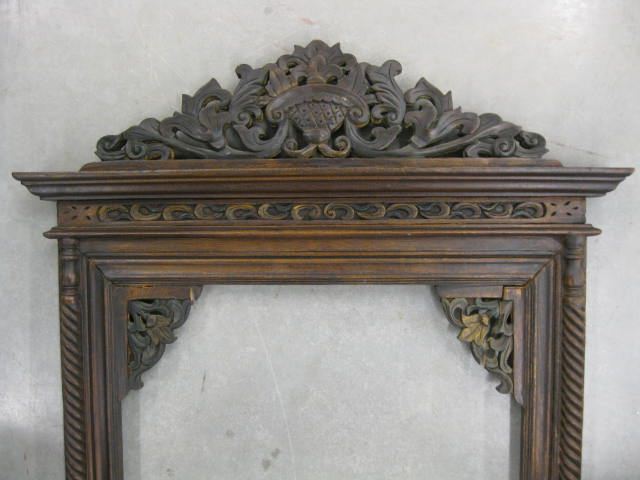 Burmese Carved Wooden Frame 24  14e346