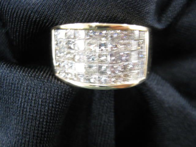 Diamond Ring 50 square cut diamonds