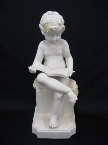Parian Figurine of a Seated Boy 14e34f