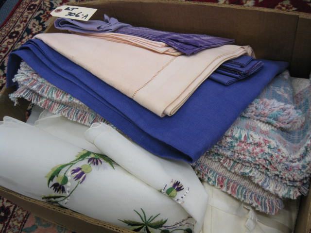 Estate Lot of Linens and Tablecloths 14e36f