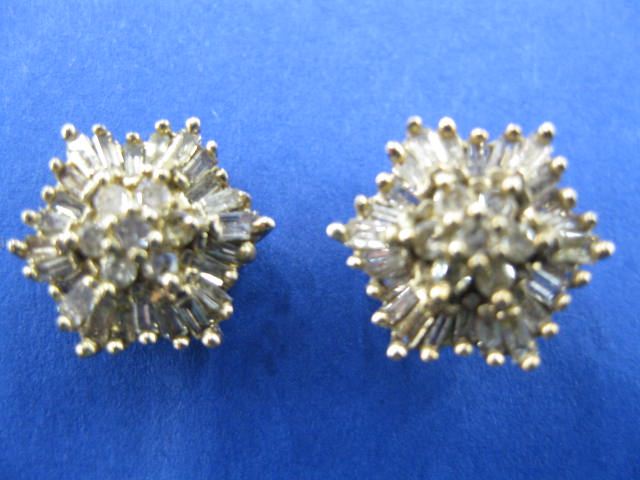 Diamond Earrings starburst style 14e392