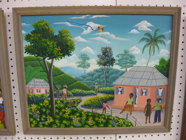 Haitian Painting by Amerlin Delinois