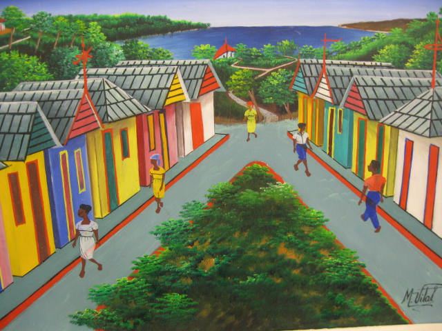 Haitian Painting by Maurice Vital 14e38b