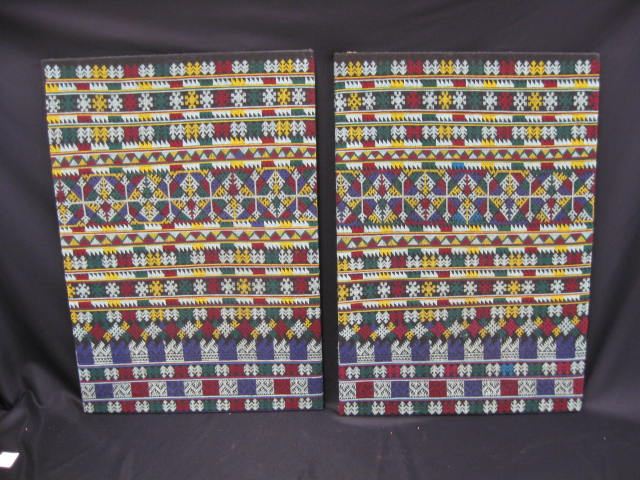 Pair of Thailand Northern Hill Tribeembroidered