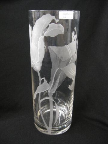 Perry Coyle Engraved Vase lily