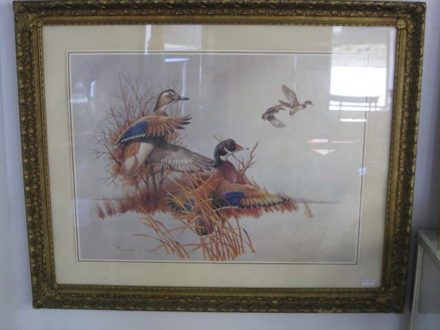 Charles E. Murphy Print wood ducks in