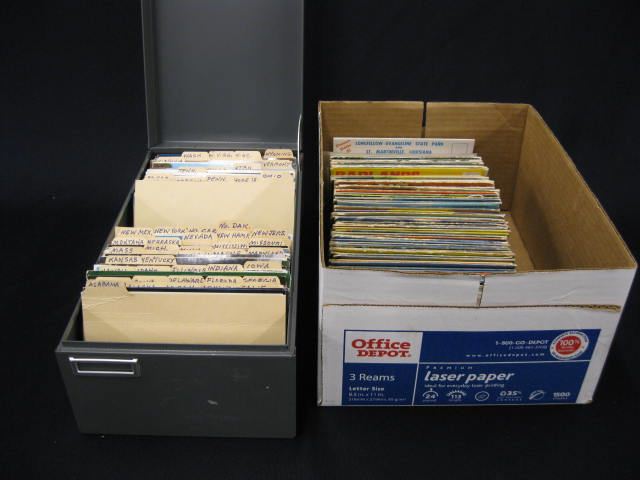 Lot of State Postcards Box of 14e3f2