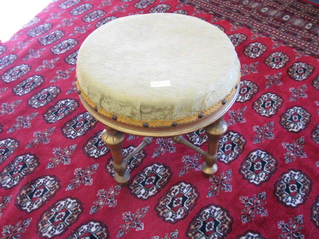 Victorian Footstool gold gilt 15  14e3fd