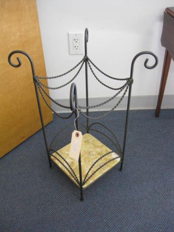 Metal Umbrella Stand carved spindle