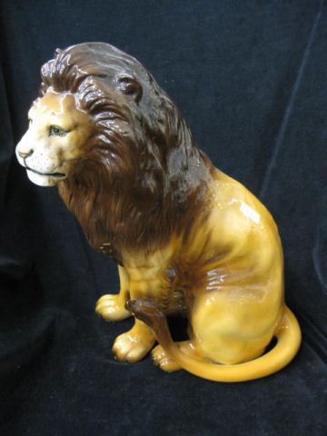 Italian Ceramic Figurine of a Lion 14e413