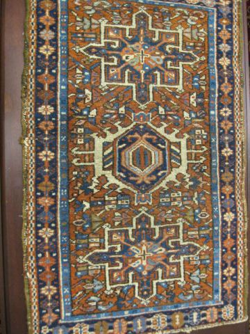 Hamadan Persian Handmade Mat geometric 14e44e