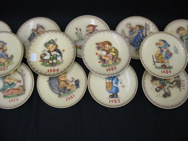 Collecton of 17 Hummel Annual Plates