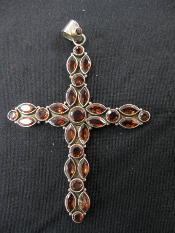 Garnet Cross round marquise gems 14e44b