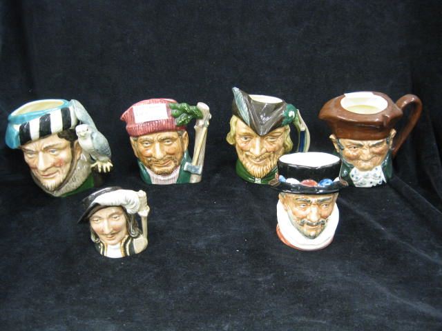 6 Royal Doulton Character Mugs 5 small