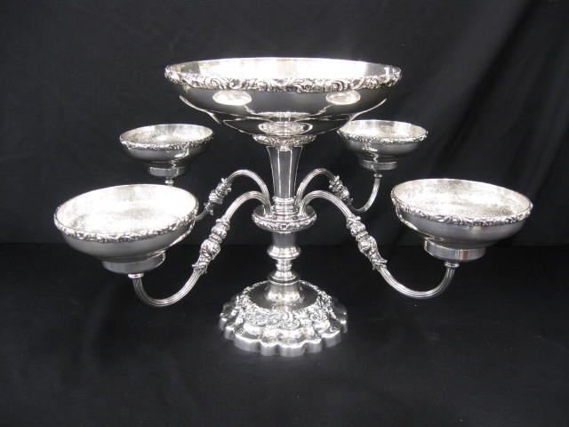 Silverplate Epergne center bowl 14e47f