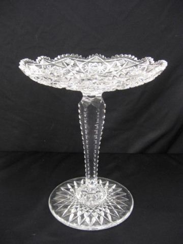 Cut Glass Oversized Tazza or Compote