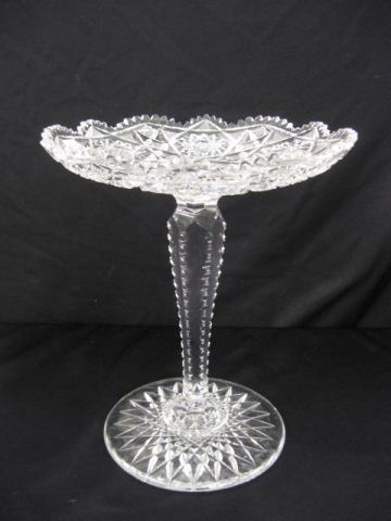 Cut Glass Oversized Tazza or Compote 14e493