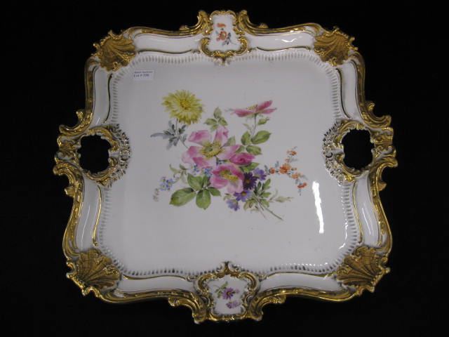 Meissen Porcelain Tray elaborate 14e4a0