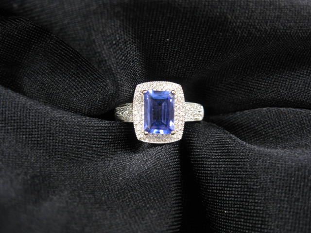 Tanzanite & Diamond Ring 1.60 carat
