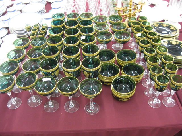 88 pc. Elegant Crystal Tableware Service