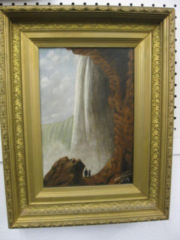 1879 Oil on Canvas of Niagara Falls