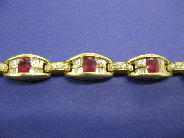 Ruby Diamond Bracelet 61 round 14e4db
