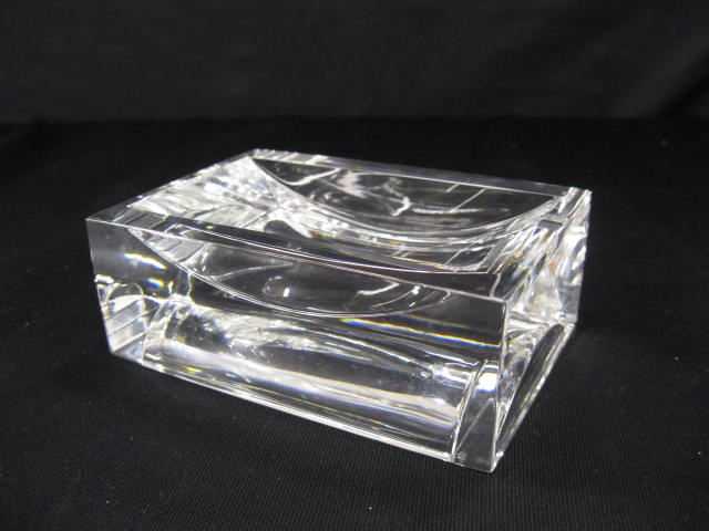 Baccarat Crystal Soap Dish 3 x 4 1/2