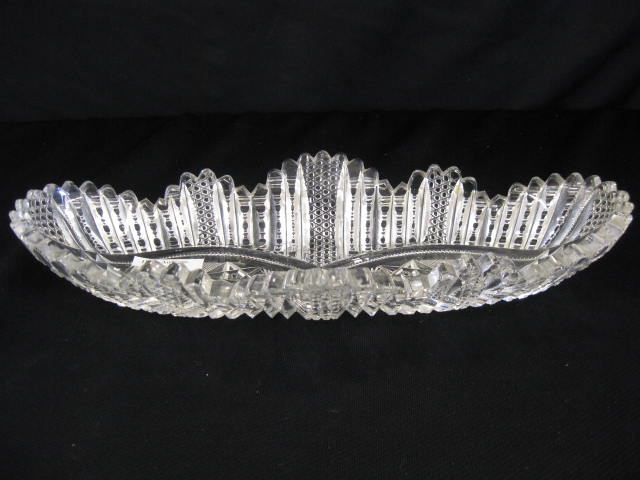 Cut Glass Celery Dish brilliant period