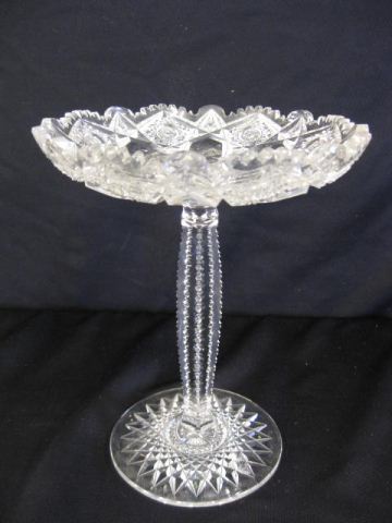 Cut Glass Tazza or Tall Compote