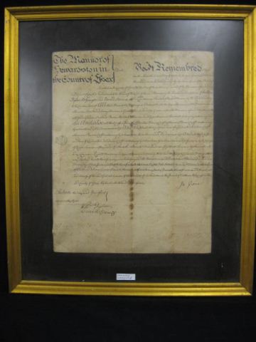 1746 Land Document with impressed