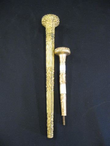 2 Victorian Gold Filled Parasol 14e528