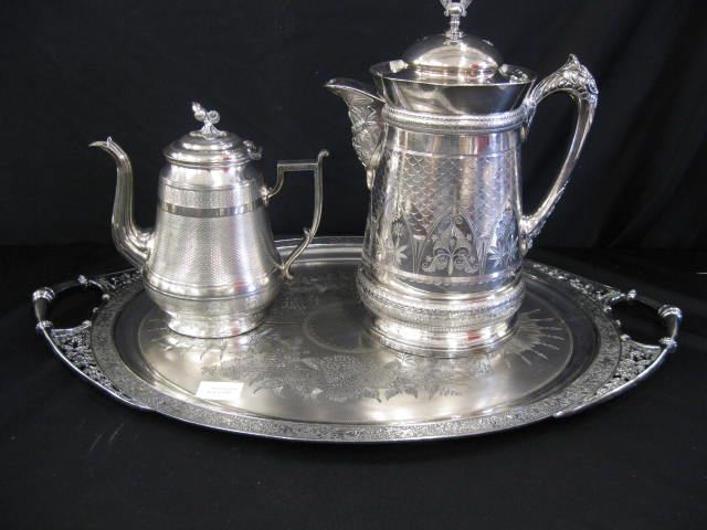 3 pcs Victorian Silverplate finely 14e535