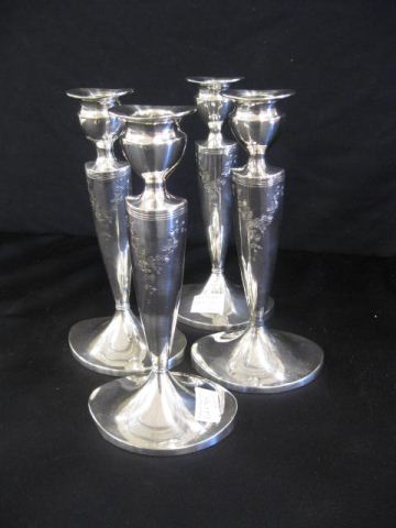 Set of 4 Pairpoint Silverplate Candlesticks