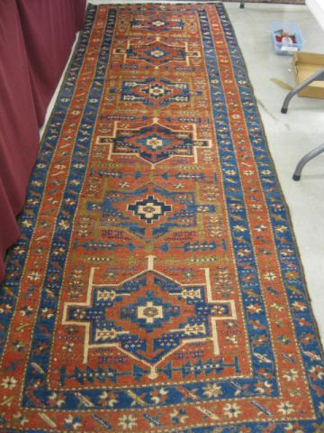 Heriz Persian Handmade Runner primarily 14e548