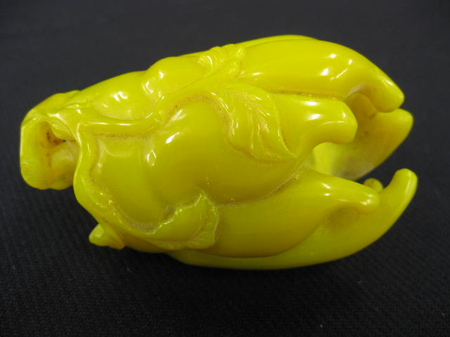 Carved Yellow Jade Figurine of 14e55e