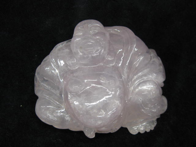 Chinese Carved Rose Quartz Figurineof 14e560