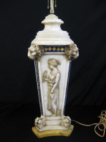 Carved Marble or Alabaster Table