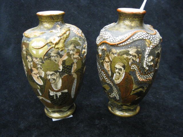 Pair of Japanese Satsuma Pottery 14e5a0