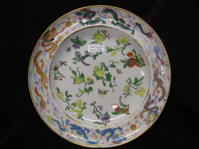 Chinese Porcelain Plate insect