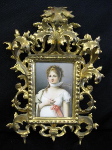 Painting on Porcelain Plaque of 14e5cc