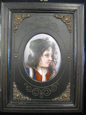 Painting on Porcelain Plaque of 14e5cd