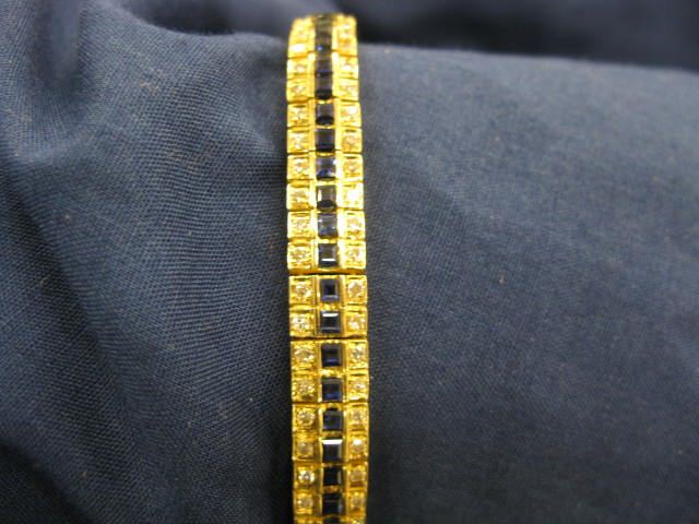 Sapphire & Diamond Bracelet 128