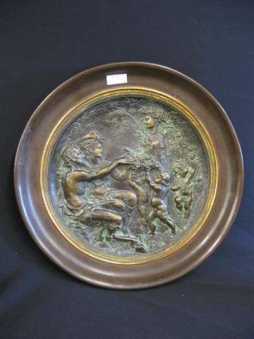 German Pottery Charger with Pan maidens