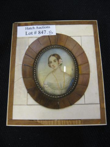 Miniature Portrait on Ivory of 14e5f7