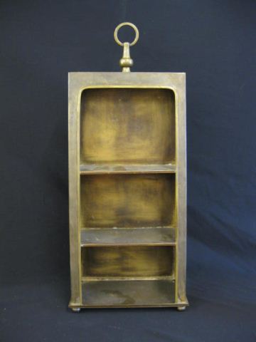 Brass Display Shelf footed table